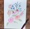 Painting flowers with watercolors- Beginner